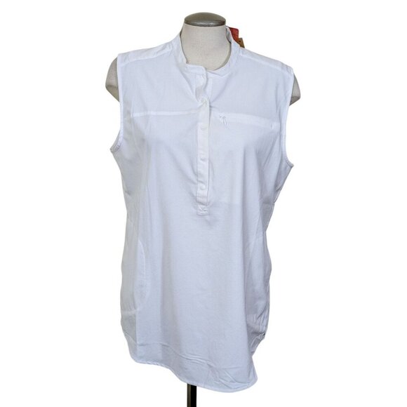 Royal Robbins Womens L Expedition Pro Tunic White Sleeveless Light Breathable - Picture 1 of 9